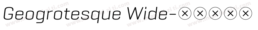 Geogrotesque Wide字体转换